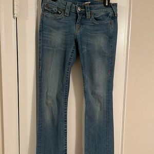 true religion straight leg denim Jeans size 27